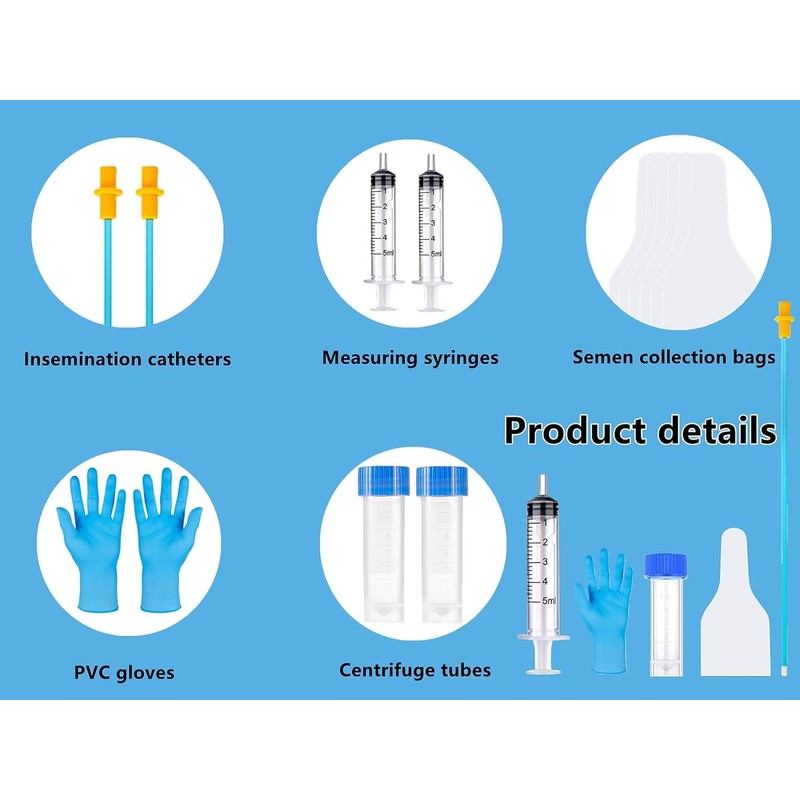 ROPUKEY 5 Set Dog AI Artificial Insemination Breeding Kit, Dog