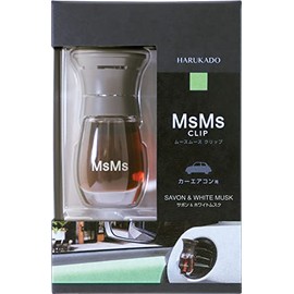 Harukado MsMs 6326 Car Air Conditioner Louver Mounting Type Clip, Savon & White Musk