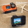 Underwater Camera, Waterproof Camera, 33 ft(10 Meters) Waterproof, 64GB Memory,