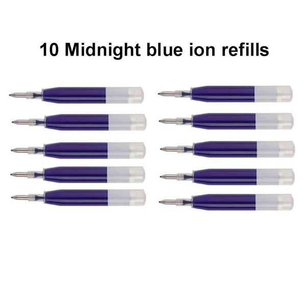10 Genuine Intrepid Blue Cross ion Gel Ink Refill [Bulk