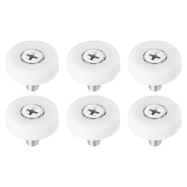 PATIKIL 6pcs 22mm Drawer Rollers Plastic Drawer Pulley Replacement Wheel Bearing Small Pulley