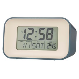 Acctim 15869 Alta blue alarm clock with indoor temperature