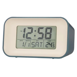 Acctim 15869 Alta blue alarm clock with indoor temperature
