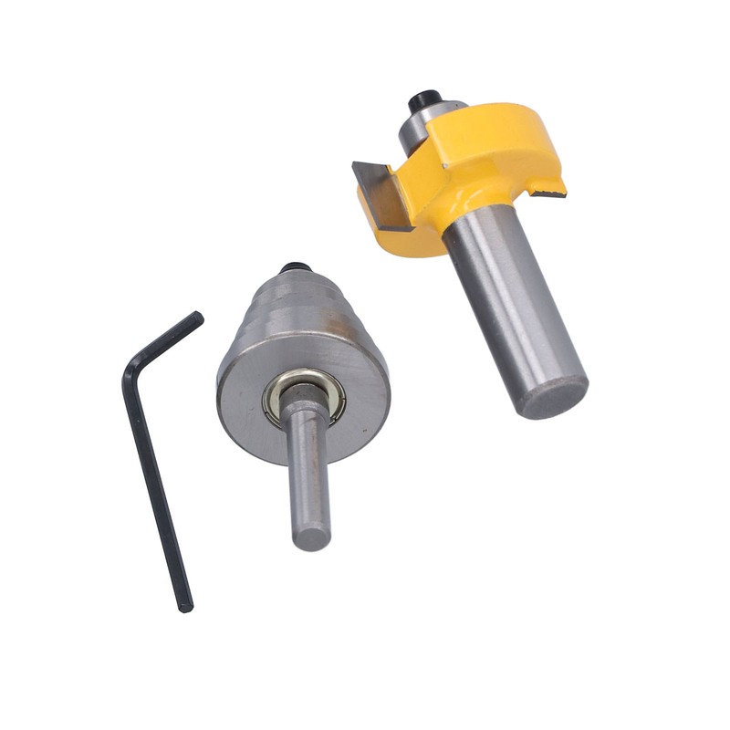 1/2in Router Bit 6 Bearing Slot Cutter for Multiple Depth