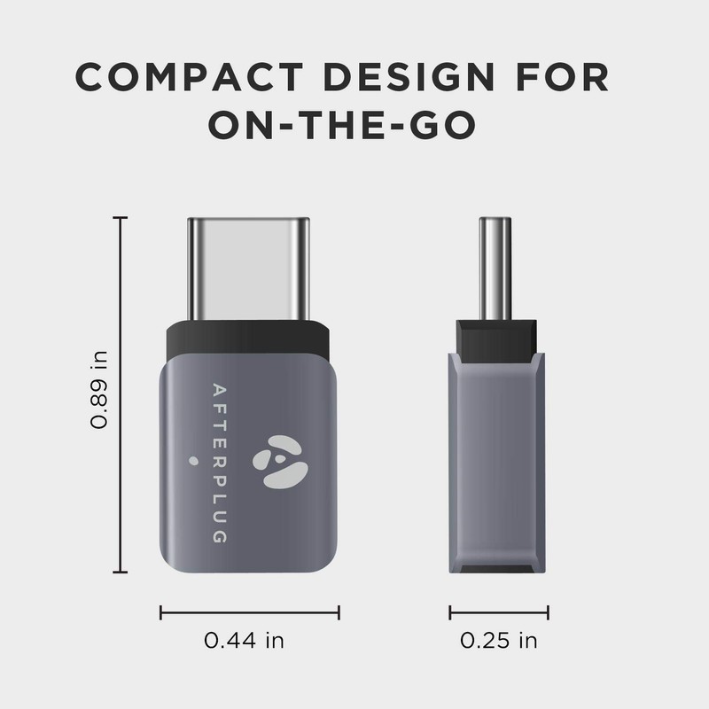 Afterplug USB C Extension Adapter, USB-C Male to Female, Thunderbolt