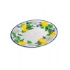 Royal Norfolk Lemon Floral Dinner Plate W/ Blue Rims, 10.5-in.