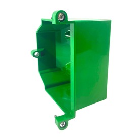 OneBoxForAll New Work SideCar – Expandable PVC Electrical Box with 2 Knockouts, 21 cu. in. Capacity, Adds Capacity to New Work BaseBox - Single Unit