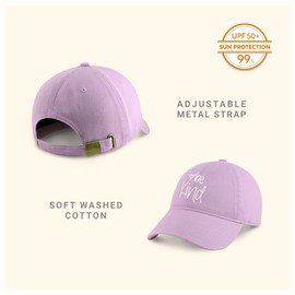 Be Kind Trendy Womens Baseball Cap Unisex Fashion Cotton Polo Style Fun Inspirational Saying Seasonal Outdoor Travel Headwear (Lilac)