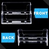 8 Pcs Acrylic Business Card Holder 2 Tiers Clear Plastic