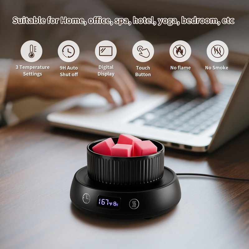 Lyty Wax Melt Warmer 3-in-1 Candle Warmer with Timer, Electric