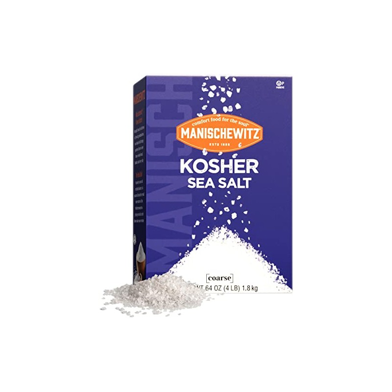 Manischewitz Natural Kosher Salt (4lb Box) | EZ-Pour Spout |