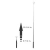 Ullman HTE-2 Glass High-Tech Telescoping Inspection Mirror, 1-1/4" Diameter, 6-1/2"