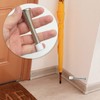 3X Wall Mounted Chrome Spring Door Stop Sprung Stopper Skirting