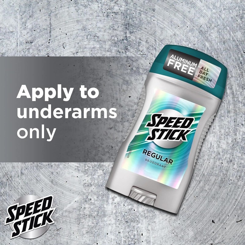 Mennen Speed Stick CG00483 Men's Deodorant, Regular - 3oz (4