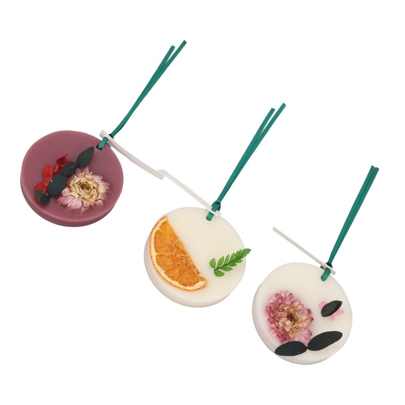 3pcs Wardrobe Aromatherapy Wax Long Lasting Solid 7.5cm Diameter Safe
