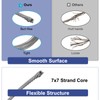 sourcing map 1/32" (0.8mm) 304 Stainless Steel Cable Wire Rope