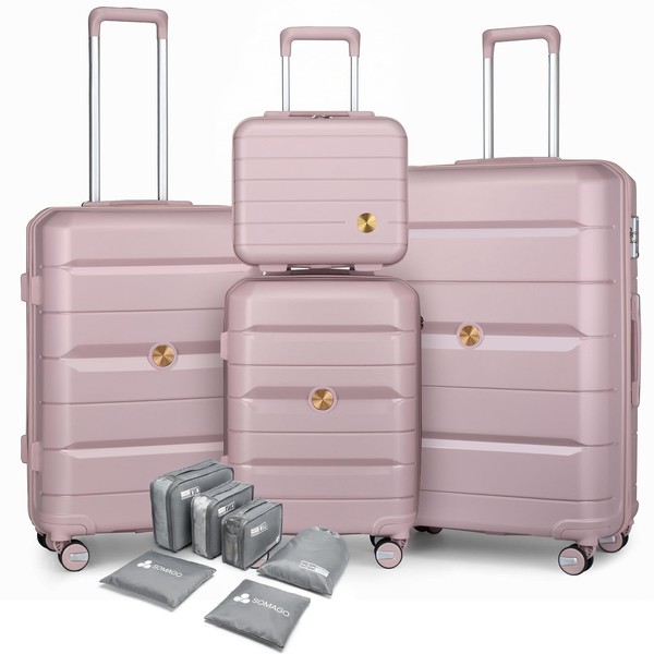 Somago Luggage Sets and Packing Cube Travel Set Lightweight Hardside