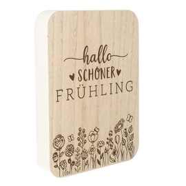 Spruchreif Decorative Blackboard with Saying Wooden Stand with Saying Decorative Stand with Lettering Spring Decoration Spring Decoration Home Decoration