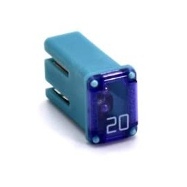 One Flosser 608720 20 Amp MCASE+ Type Slotted Cartridge Fuse â€“ European Made