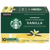 Starbucks Flavored Coffee K-Cup Pods, Vanilla Flavored Coffee, Made without