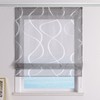 ESLIR Roman Blind Burnout Roman Curtain with Velcro Tape Living
