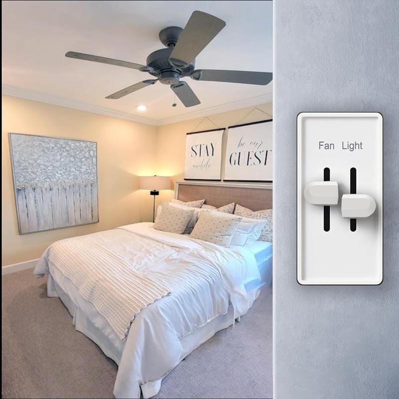 6Pcs Dimmer Switch Knob Replacement Set, Two Split Knobs Compatible