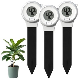 Royal Gardineer Soil Moisture Meter: Set of 3 Digital Soil Moisture Meters for Plants, LCD (Soil Moisture Meters, Soil Moisture Indicator)
