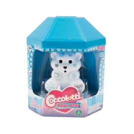Coccolotti - Polar Bear Random Surprise, 3 Polar Bears with Bottle and Igloo Platform, Random Color, Lights Up When Cold, Ages 3+, Famous (CCL21000)