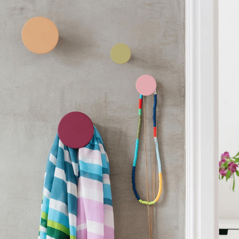 Remember Wall Hooks Set of 4 Fuchsia