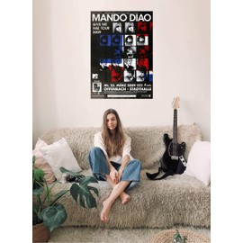 Mando Diao - Give Me Fire, Frankfurt 2009 » Concert Poster | Live Concert Event | DIN A1
