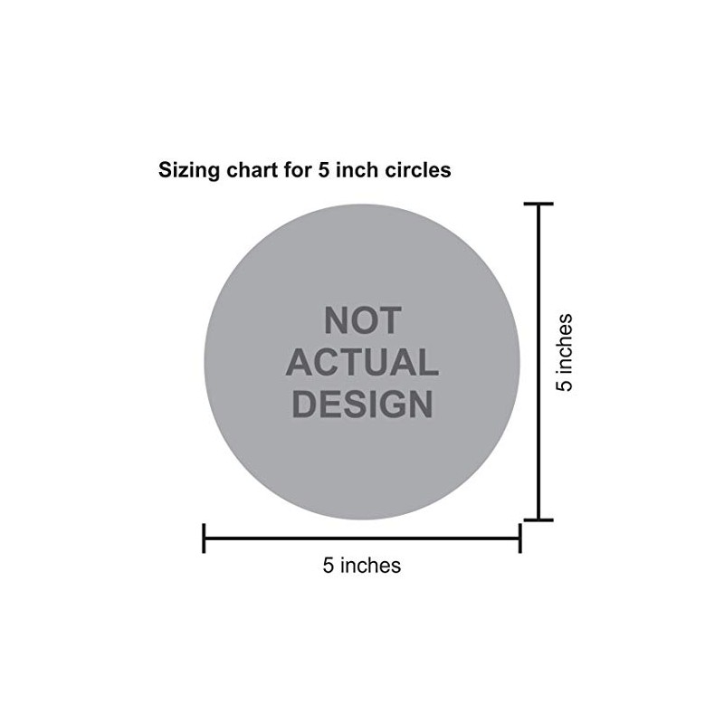 StickerTalk Circular USA Flag Vinyl Sticker, 5 inches by 5