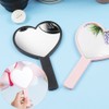 Small removable heart hand mirror travel office student use 1P / 소형 이동식 하트 손거울 여행용 사무실 학생용 1P