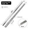 304 Stainless Steel Heavy Duty Continuous Piano Hinges, 2 Pack,