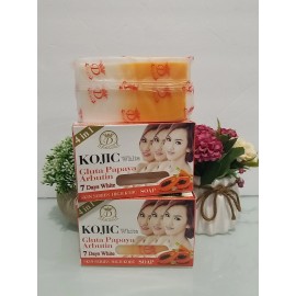 Kojic 2X Kojic white Gluta Papaya Arbutin 7days White Soap 160g 4 in 1 Free Shipping
