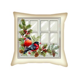 IL MAGGIOLINO Tapestry Cushion Cover 40 x 40 cm Ribbed Tufting Print on Both Sides with Hidden Zip Made in Italy