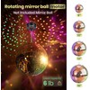 3-15 RPM Disco Ball Motor with Remote, Light Up Rotating