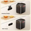 Stainless Hanging Trash Can with Lid, 4L Kitchen Compost Bin