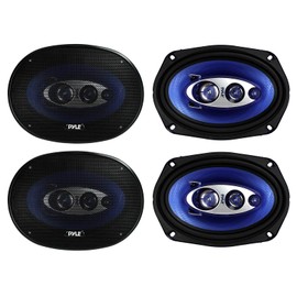 Pyle PL6984BL 6x9" 800 Watts 4-Way Car Coaxial Speakers Audio Stereo Blue