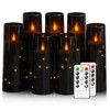 Flameless Candles,with Embedded Star String, Battery Operated Candles Flickering LED