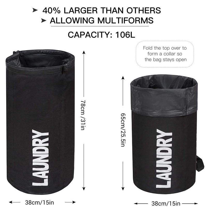 WOWLIVE Extra Large Foldable Laundry Bag Laundry Basket Collapsible Laundry