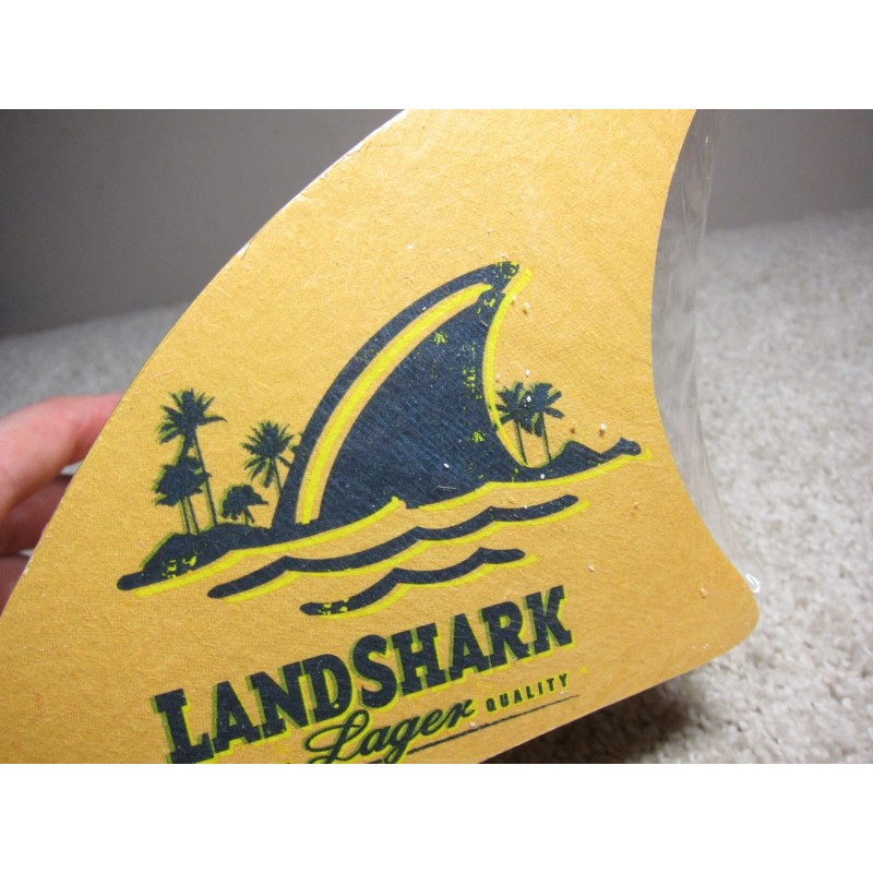Landshark Lager - Shark Fin Beer Coasters - Sealed Pack