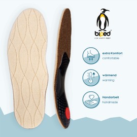 biped Premium Winter Footbed, Warm Shoe Insoles Made of Real Wool and Natural Cork, Winter Insoles z1715 (41)