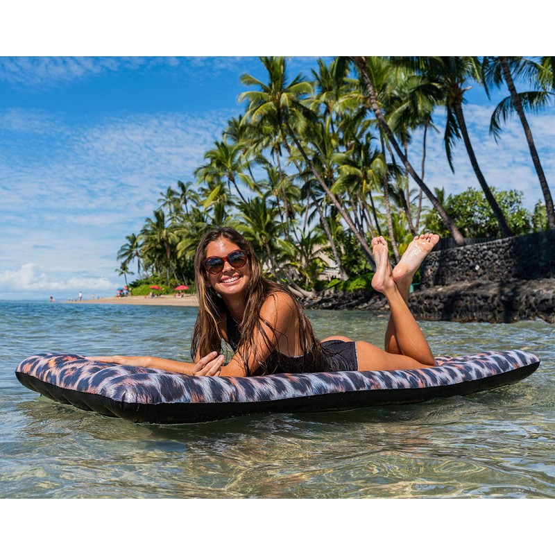 PoolCandy Safari Collection Deluxe Leopard Print Pool Raft 74" -