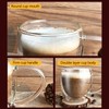 2Pcs Glass Water Mug Multipurpose Large Capacity Safe Transparent Drink