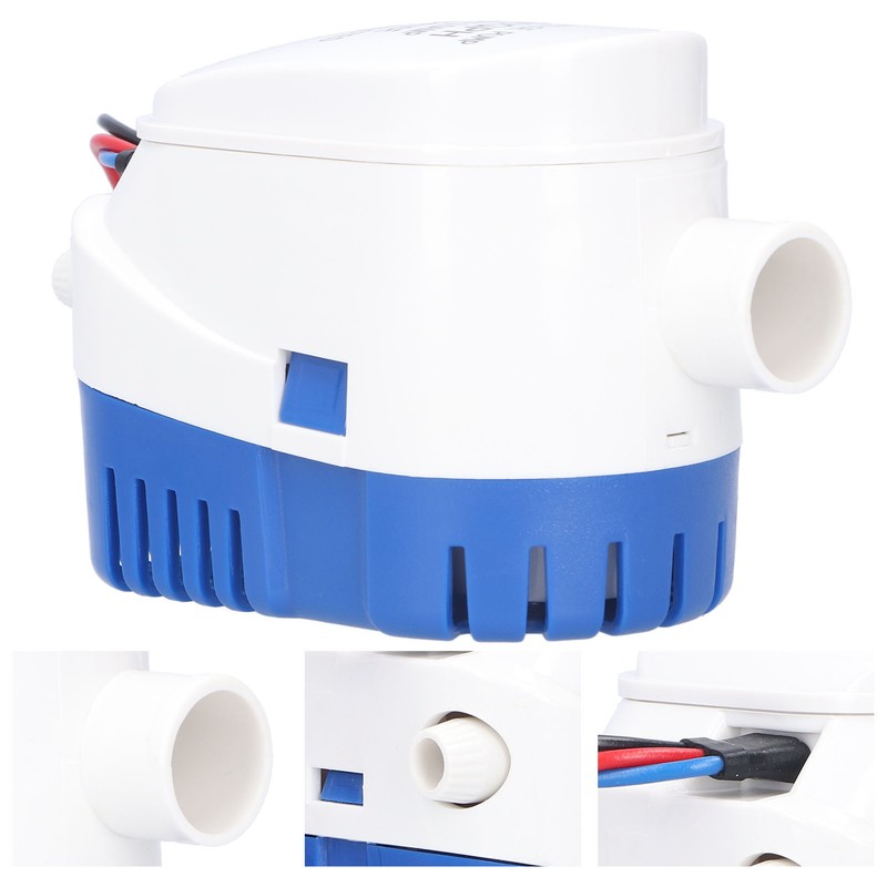 Bilge Submersible Pump Electric Automatic Water ABS Accessory for Drainage