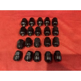 Honda 🔥20 GENUINE JDM HONDA CIVIC ACCORD CR-V BLACK WHEEL LUG NUTS 90304-TLA-A11 🔥