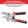 GARTOL Ratchet Miter Shears 22.5°–135° Adjustable; Precision Angle Cutter with