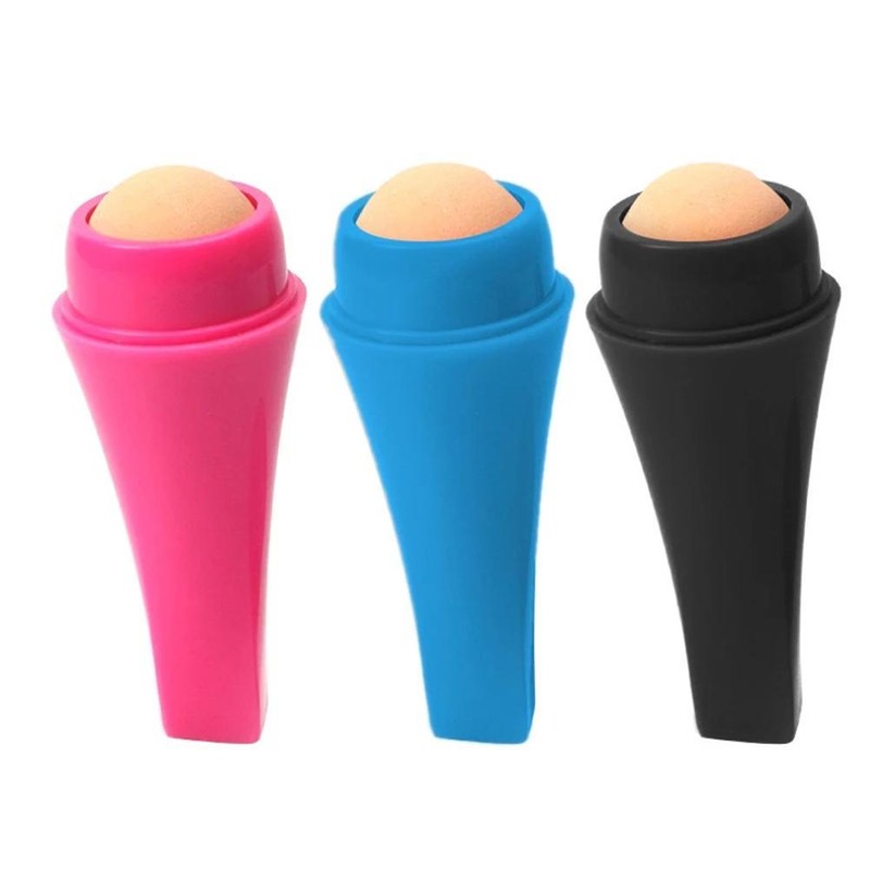 Portable Oil Absorbing Volcanic Face Roller Shrink Pores Oil Control