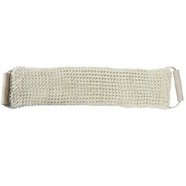 Firecolor Back Shower Scrubber Deep Clean Bath Shower Skin Care Sisal Hemp Strap Back with Wooden Handle (Wood Color)