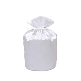 Omoido Reminder [Urn Cover Bag] Satin Bag Cute Perfect for Divine Bones Dress Up White 5 Size